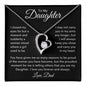 Daughter, Carry You In My Heart, Love Dad, Forever Love Necklace
