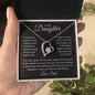 Daughter, Carry You In My Heart, Love Dad, Forever Love Necklace