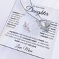 My Beautiful Daughter Keep Me In Your Heart Love, Mom Forever Love Necklace