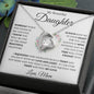 My Beautiful Daughter Keep Me In Your Heart Love, Mom Forever Love Necklace