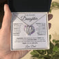 TO MY BEAUTIFUL DAUGHTER KEEP ME IN YOUR HEART FOREVER LOVE HEART PENDANT