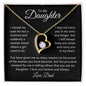 Daughter, Carry You In My Heart, Love Dad, Forever Love Necklace