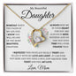 My Beautiful Daughter Keep Me In Your Heart Love, Mom Forever Love Necklace