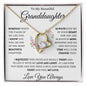To My Beautiful Granddaughter Keep Me In Your Heart Forever Love Pendant