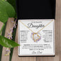 TO MY BEAUTIFUL DAUGHTER KEEP ME IN YOUR HEART FOREVER LOVE HEART PENDANT