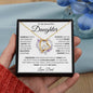 TO MY BEAUTIFUL DAUGHTER KEEP ME IN YOUR HEART FOREVER LOVE HEART PENDANT