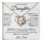 TO MY BEAUTIFUL DAUGHTER KEEP ME IN YOUR HEART FOREVER LOVE HEART PENDANT