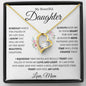 My Beautiful Daughter Keep Me In Your Heart Love, Mom Forever Love Necklace