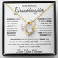To My Beautiful Granddaughter Keep Me In Your Heart Forever Love Pendant
