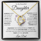 TO MY BEAUTIFUL DAUGHTER KEEP ME IN YOUR HEART FOREVER LOVE HEART PENDANT