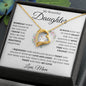 My Beautiful Daughter Keep Me In Your Heart Love, Mom Forever Love Necklace