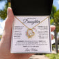 My Beautiful Daughter Keep Me In Your Heart Love, Mom Forever Love Necklace
