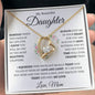 My Beautiful Daughter Keep Me In Your Heart Love, Mom Forever Love Necklace