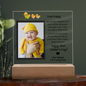 Daddy's First Father's Day Square Acrylic Plaque with Personalization