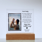 Daddy's First Father's Day Square Acrylic Plaque with Personalization