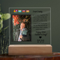 Daddy's First Father's Day Square Acrylic Plaque with Personalization