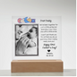 Daddy's First Father's Day Square Acrylic Plaque with Personalization