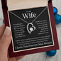 To My Wife Heart Is Full Forever Love Necklace