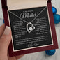 To My Amazing Mother, I Love You Forever Love Necklace