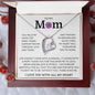 To My Mom, Life Doesn't Come With A Manual Forever Love Necklace