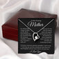 To My Amazing Mother, I Love You Forever Love Necklace