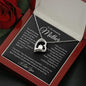To My Amazing Mother, I Love You Forever Love Necklace