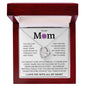 To My Mom, Life Doesn't Come With A Manual Forever Love Necklace