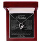 To My Amazing Mother, I Love You Forever Love Necklace