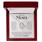 My Beautiful Mom, In My Heart Forever Love Necklace
