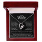To My Wife Heart Is Full Forever Love Necklace