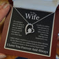 To My Wife Heart Is Full Forever Love Necklace