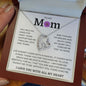 To My Mom, Life Doesn't Come With A Manual Forever Love Necklace