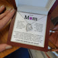 To My Mom, Life Doesn't Come With A Manual Forever Love Necklace