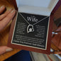 To My Wife Heart Is Full Forever Love Necklace