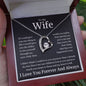 To My Wife Heart Is Full Forever Love Necklace