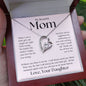 My Beautiful Mom, In My Heart Forever Love Necklace