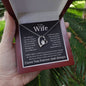 To My Wife Heart Is Full Forever Love Necklace
