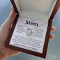 To My Mom, Life Doesn't Come With A Manual Forever Love Necklace