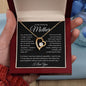 To My Amazing Mother, I Love You Forever Love Necklace