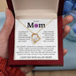 To My Mom, Life Doesn't Come With A Manual Forever Love Necklace