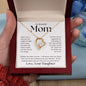 My Beautiful Mom, In My Heart Forever Love Necklace