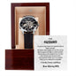 To My Husband Men's Open Work Watch