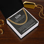 To My Son Cuban Link Chain