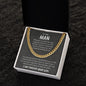 To My Man Cuban Link Chain
