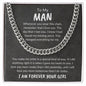 To My Man Cuban Link Chain