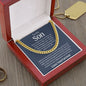 To My Son Love You Forever Cuban Link Chain
