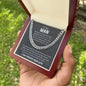 To My Man Cuban Link Chain