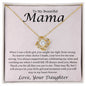 To My Mama Always Your Little Girl Love Knot Necklace