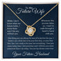 To My Future Wife, Journey Together Love Knot Necklace