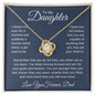 To My Daughter Love You Forever, Love Knot Necklace